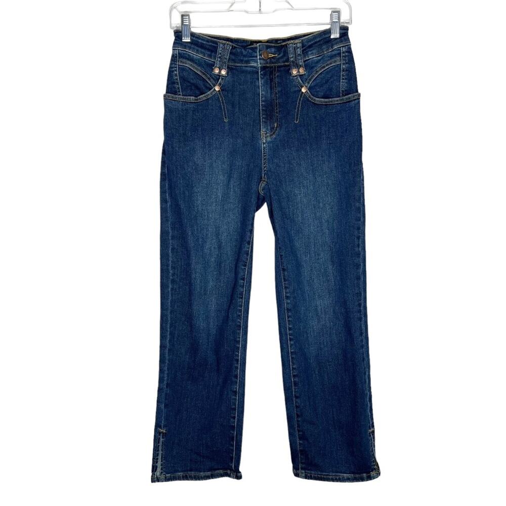 JUDY BLUE / Alta high rise cropped straight leg jeans / 27 (5)